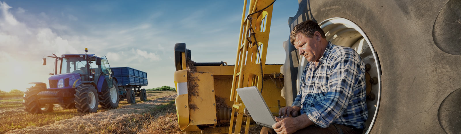 Man working with computer